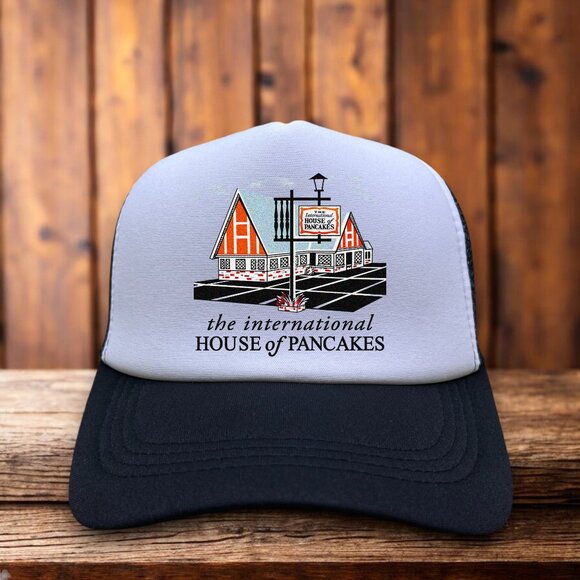 Unbranded Other - Vintage IHOP Mens Trucker Hat Black Snapback Pancakes Retro 50s Baseball Cap